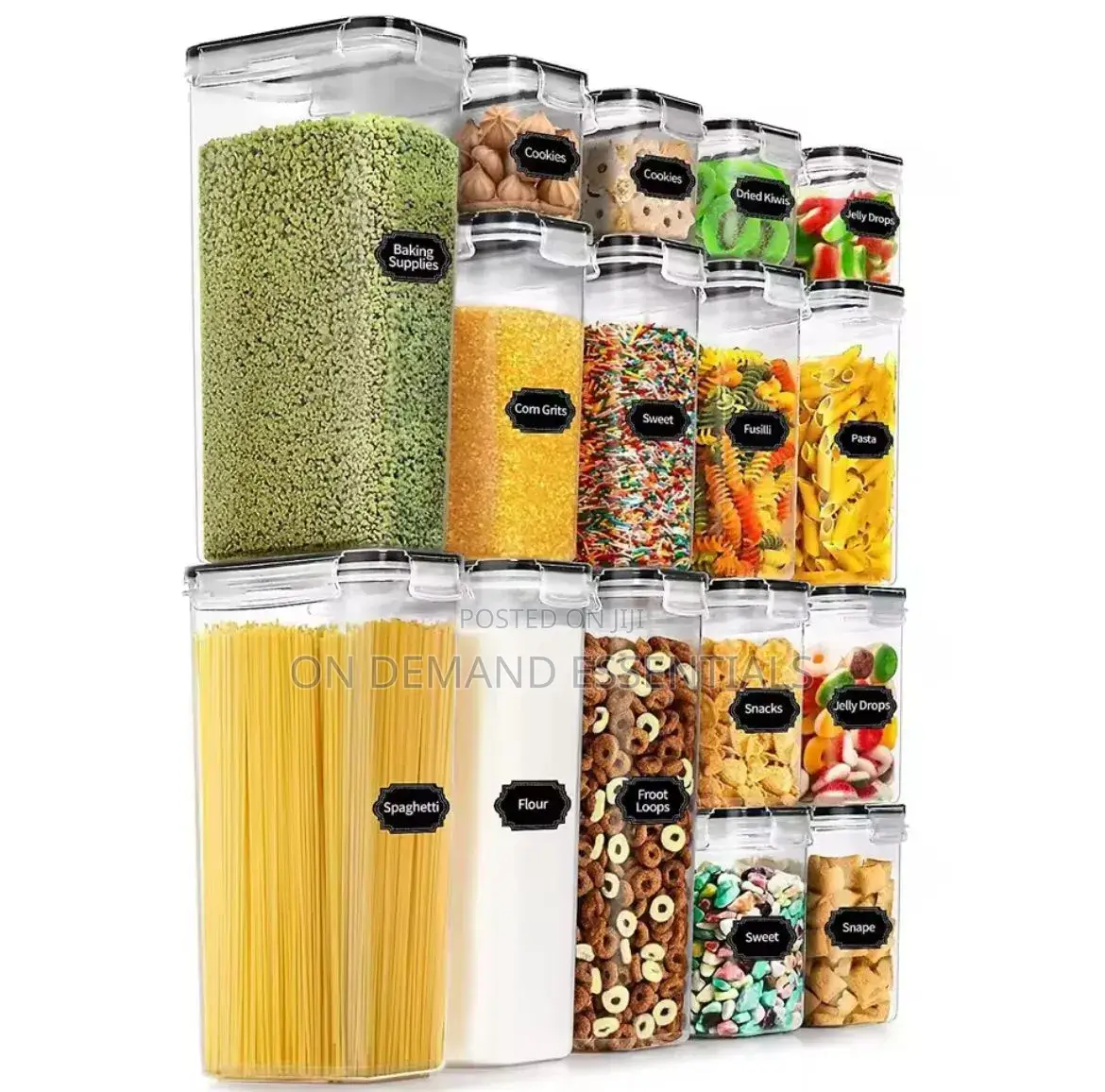 16pcs Food/Pantry Storage Containers