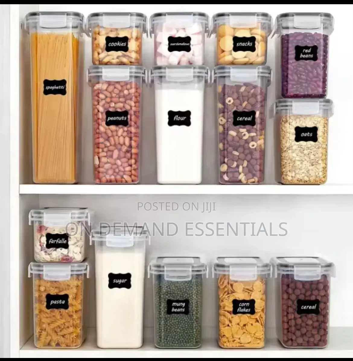16pcs Food/Pantry Storage Containers