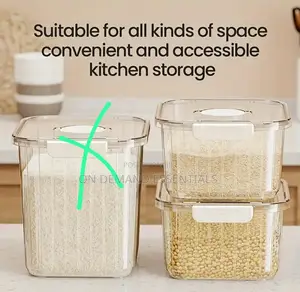 Acrylic Big Size Cereal Container
Clear With Airtight Lid