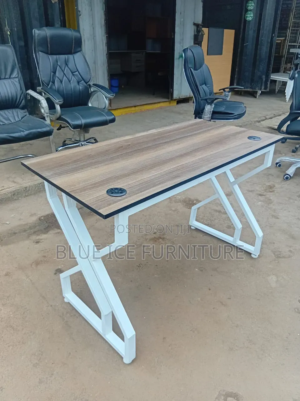 Office Desk With Cable Gromets
