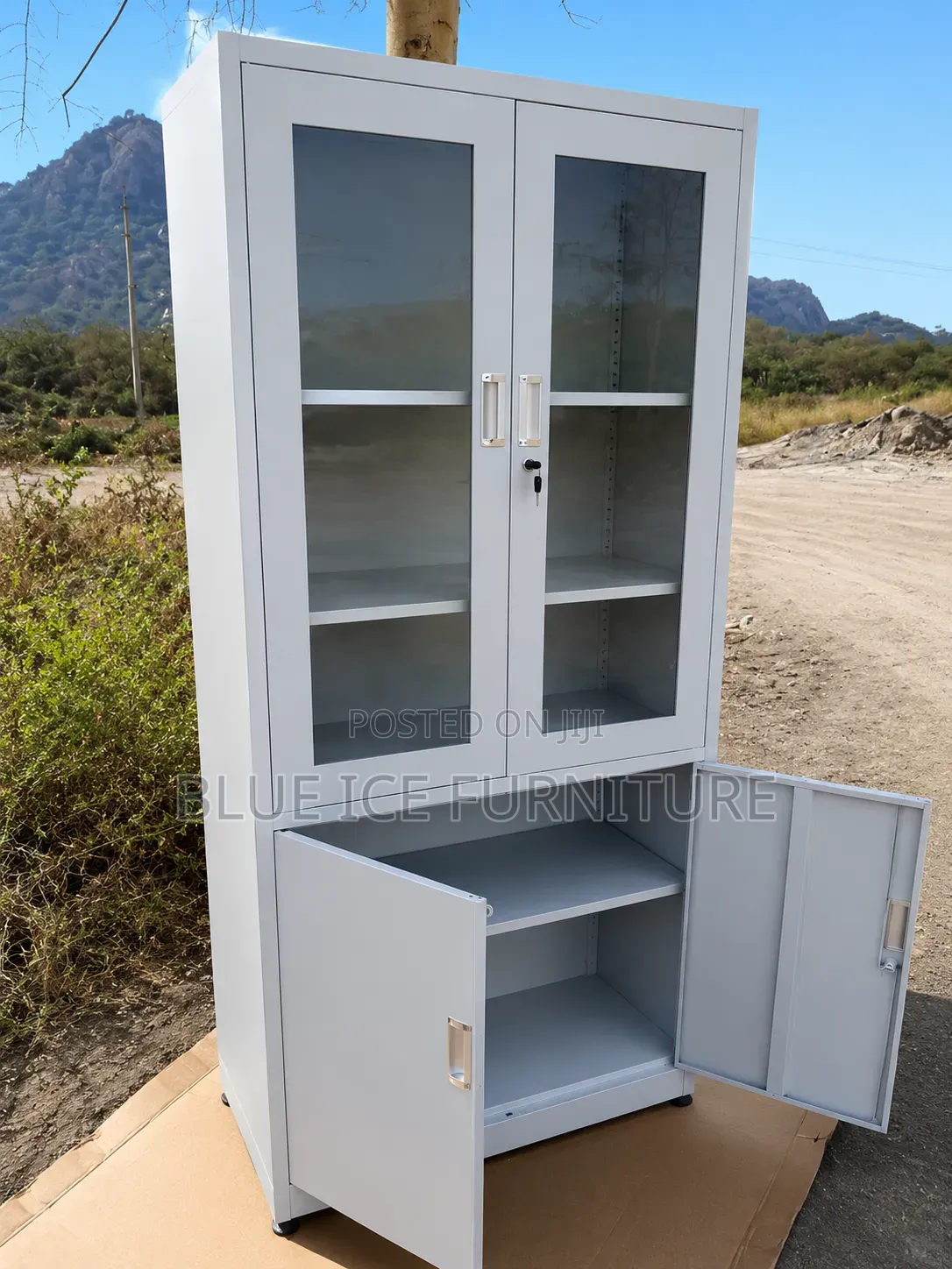 Metal Office Cupboard With 2 Door