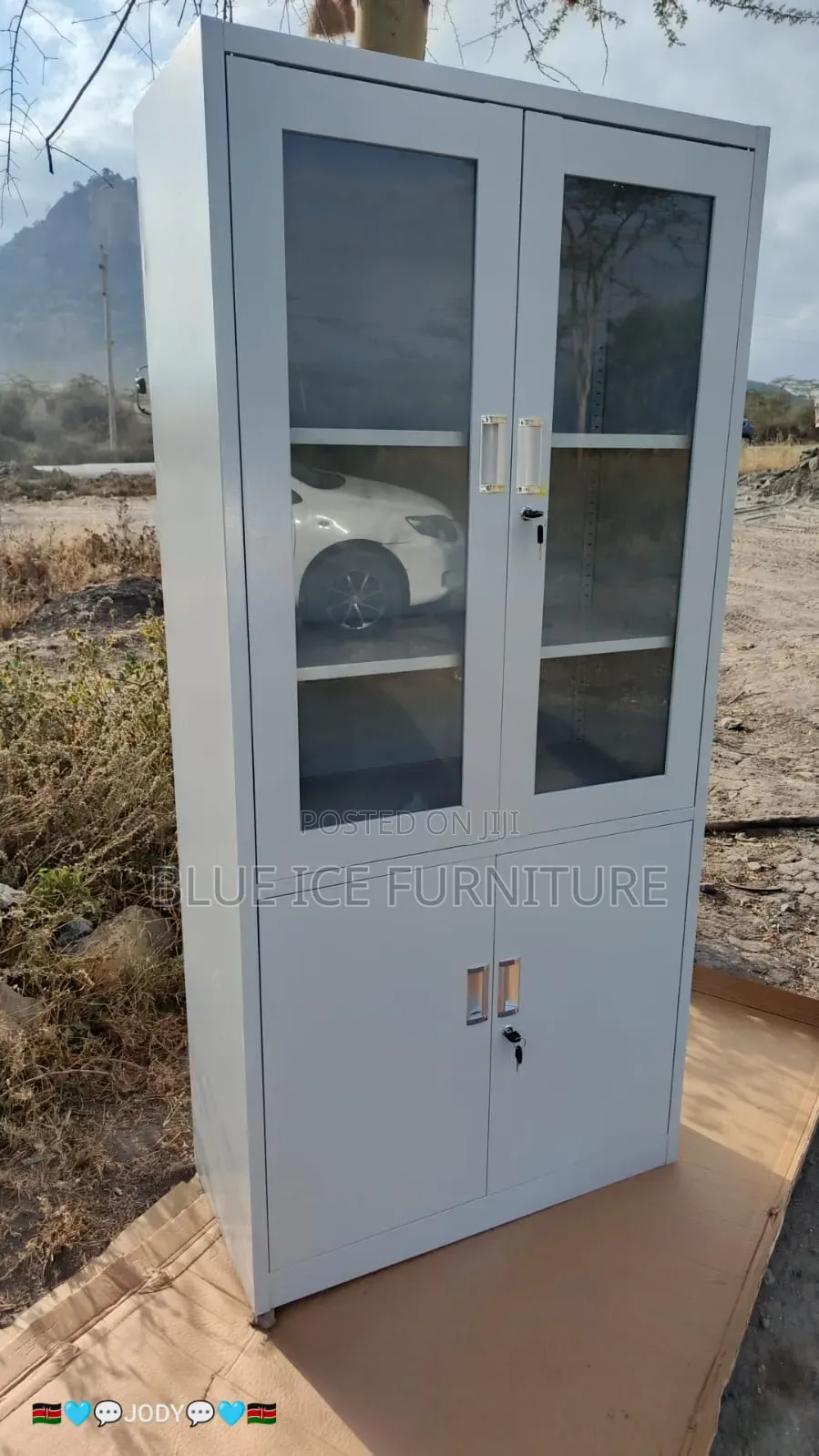 Metal Office Cupboard With 2 Door
