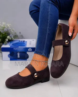 Square Toe Mary Jane Flats