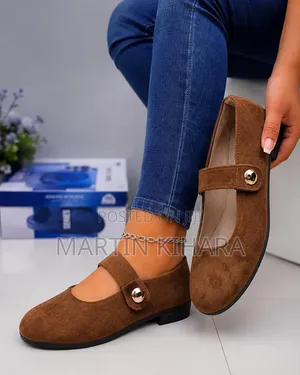 Square Toe Mary Jane Flats