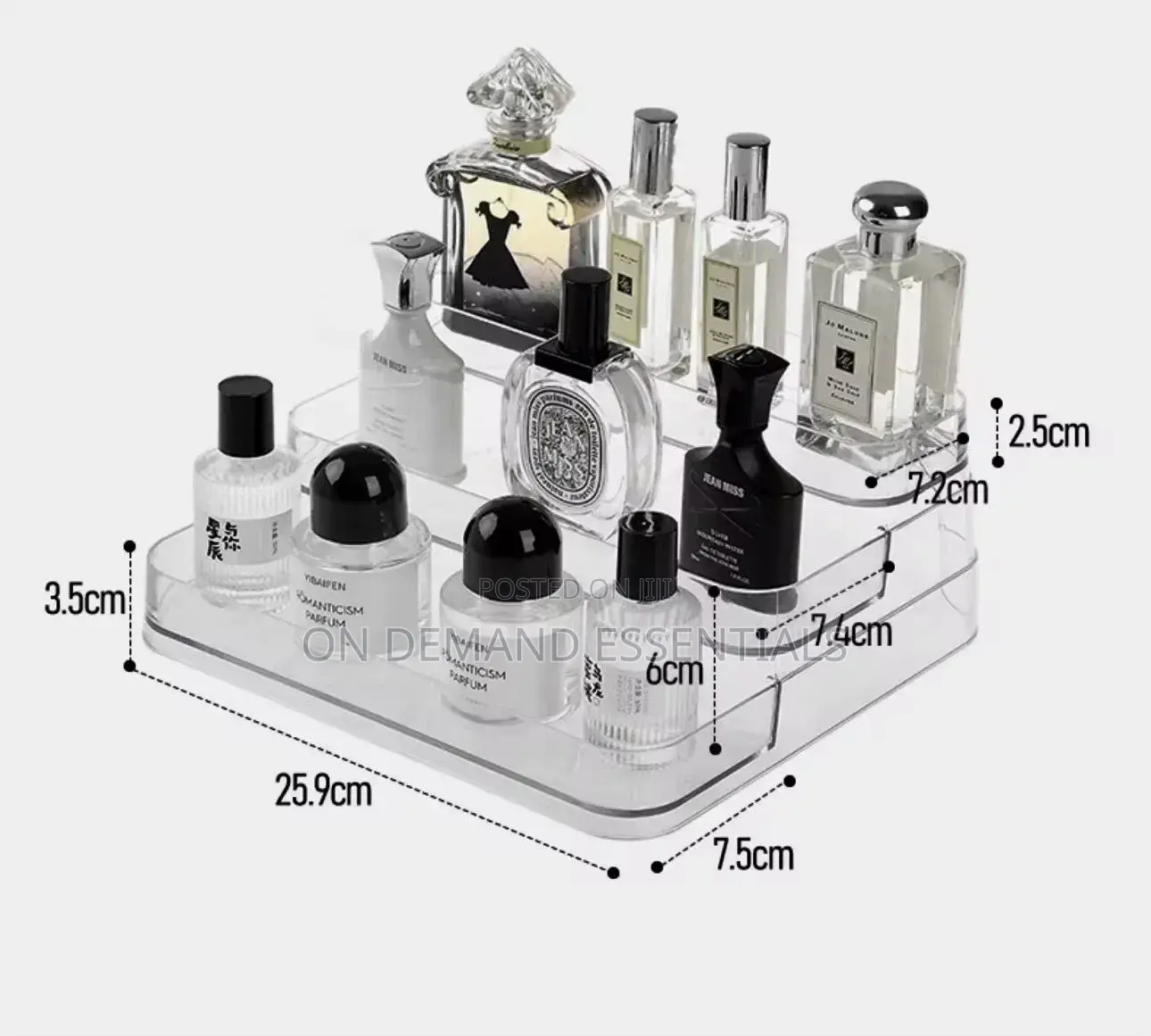 3 Layer Clear Multipurpose Display Rack