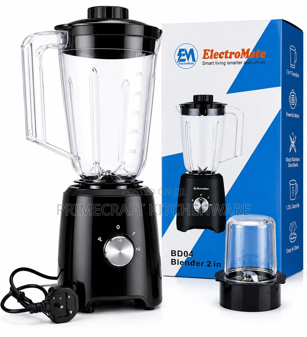 Electromate 2 in 1 Blender BD04
