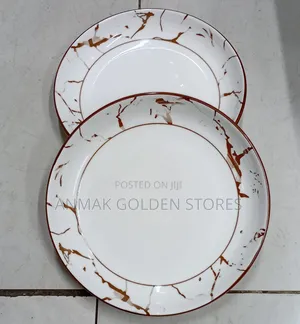 *Ceramic Flowered Plates 6 PCS at 1300*