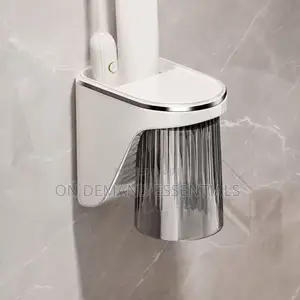 Wall-Mounted Magnetic Toothbrush Holder With Cup