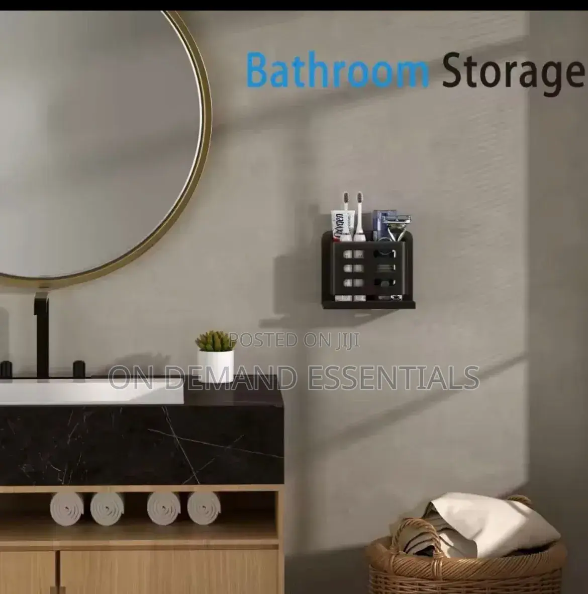 Wall Mounted Bathroom Organizer Holder