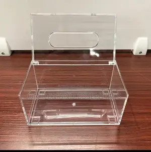 Modern Design Acrylic Serviette Holder Clear
