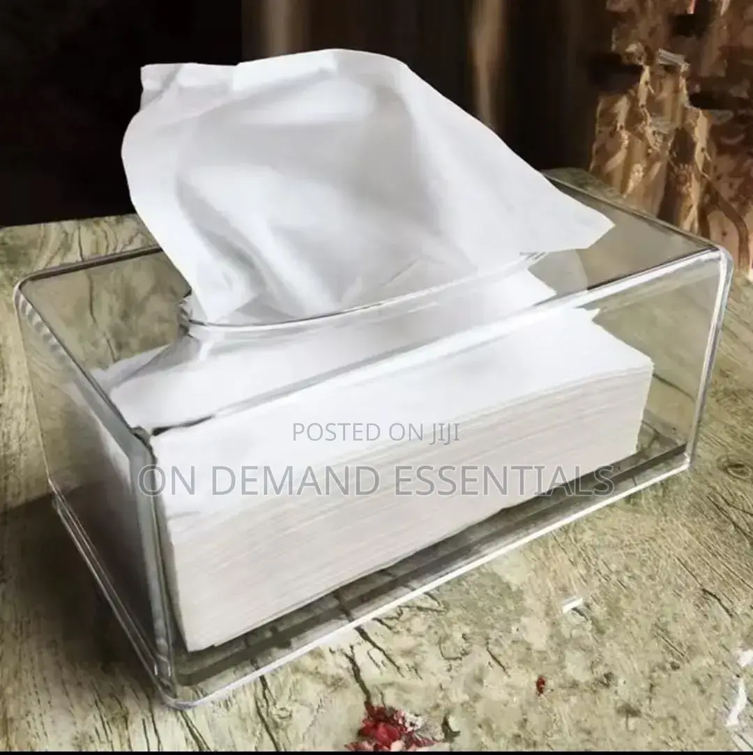 Modern Design Acrylic Serviette Holder Clear