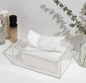 Modern Design Acrylic Serviette Holder Clear