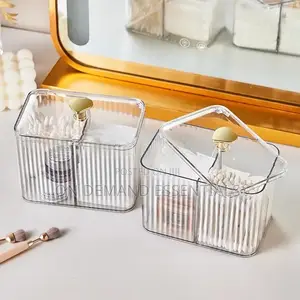 3-Compartment Clear Acrylic Earbud/Multipurpose Organizer
