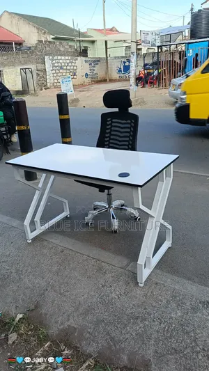 Home Office Desk With Swivel Adjustable Chair