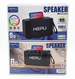 HEPU 50W Solar Bluetooth Speaker 6000mAh - HP-S64SUN.
