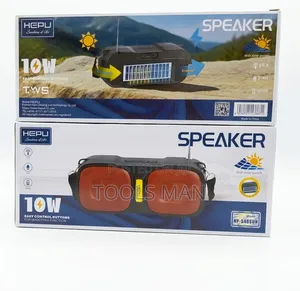HEPU 10W Solar Powered Bluetooth Speaker - TWS FM Radio.