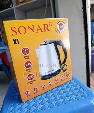Sonar 1.8L Stainless Steel Electric Kettle – 1500W Cordless