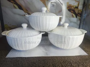 3pcs Ceramic Serving Pot