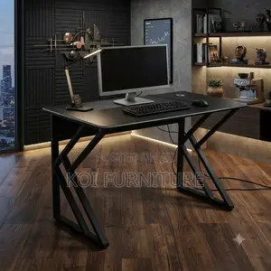 Office Desk;Black Style Home Office Working Computer Study Desk