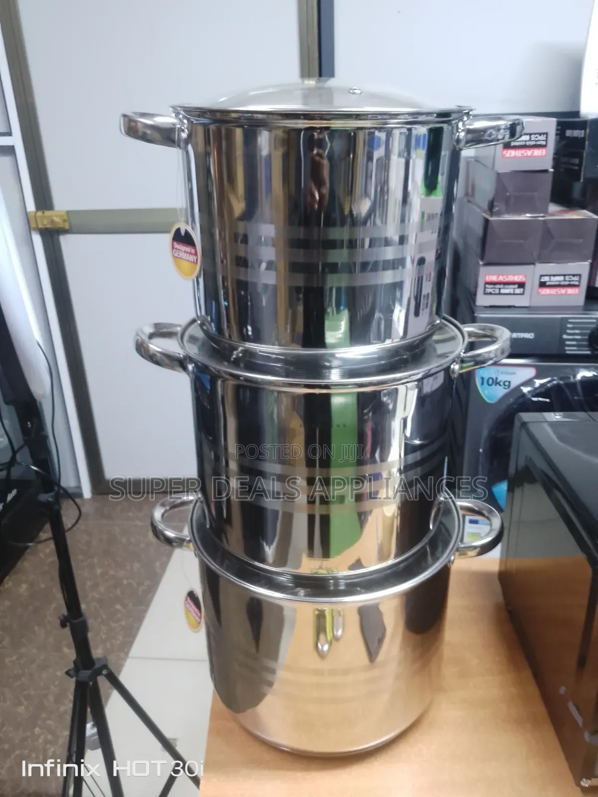 Six PCS Stainless Steel Cookware