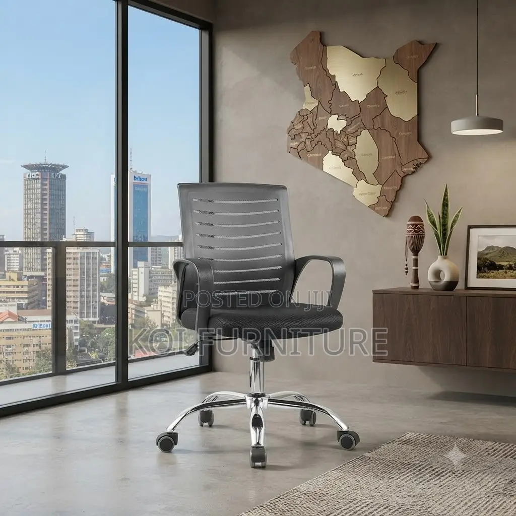 Office Chairs; Strong Mesh Office Chairs With Mid Back Support