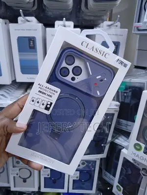 iPhone 13 Pro Max Blue 2-in-1 Armor Magnetic Case