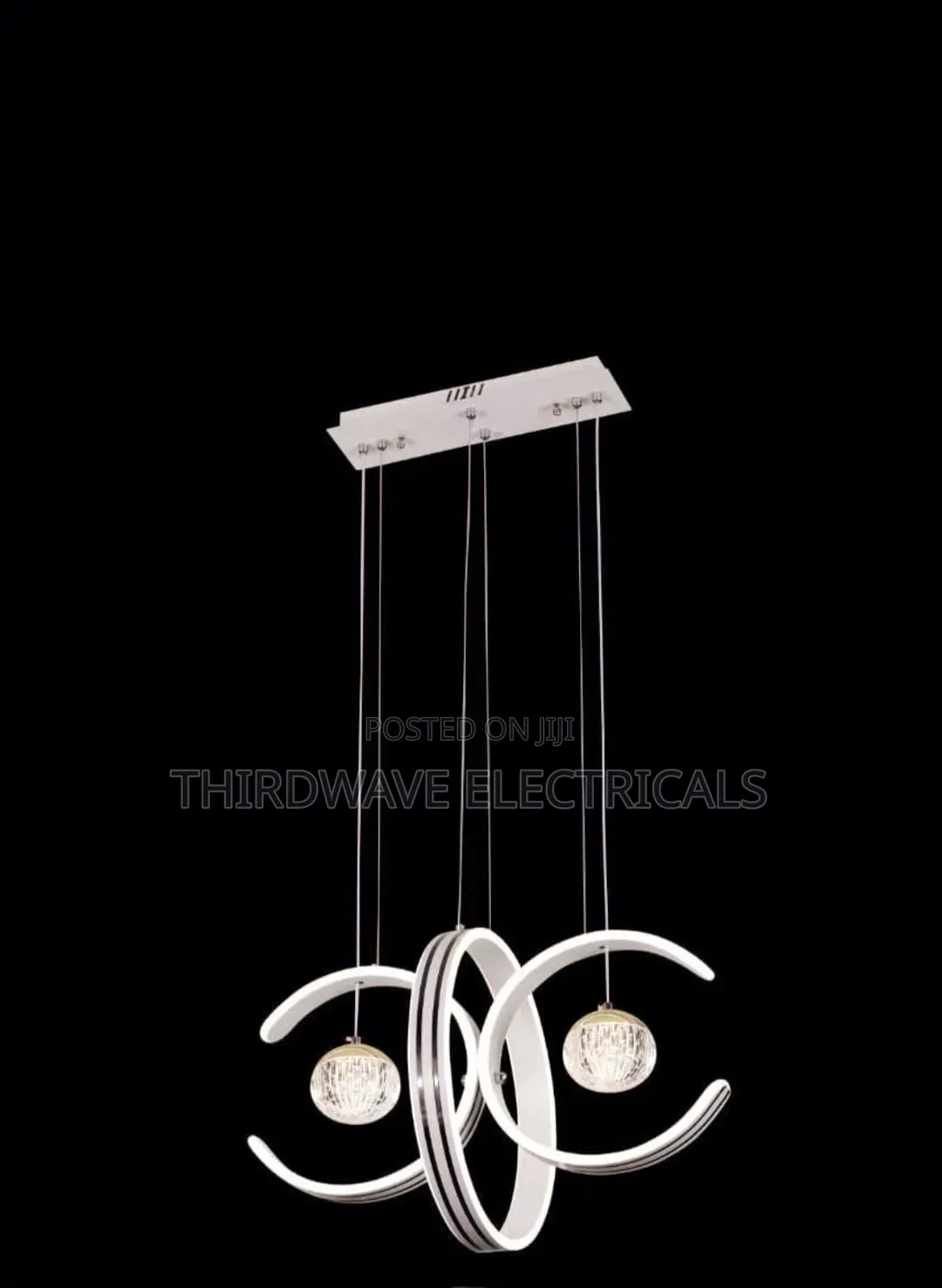 Modern LED Interlocking Ring Pendant Chandelier Light
