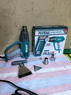 New TOTAL HEAT GUN 2000 WATTS With Accessories Hot Air Gun