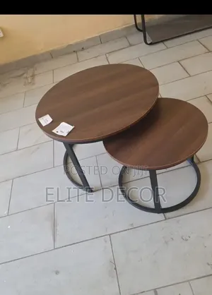 Modern Wooden Nesting Coffee Table – Marble Effect MDF Luxury Design