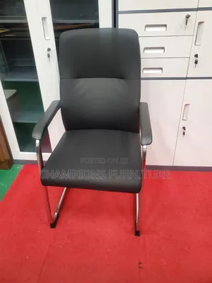 Black Leather Cantilever Boardroom/Office Chair