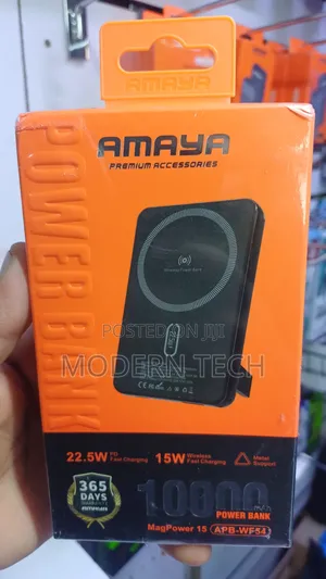 Amaya 10000mAh Wireless Power Bank 22.5W USB-C Fast Charger