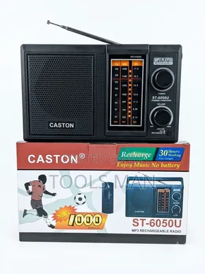 Caston ST-6050U Rechargeable 3-Band Radio With USB MP3 Player.
