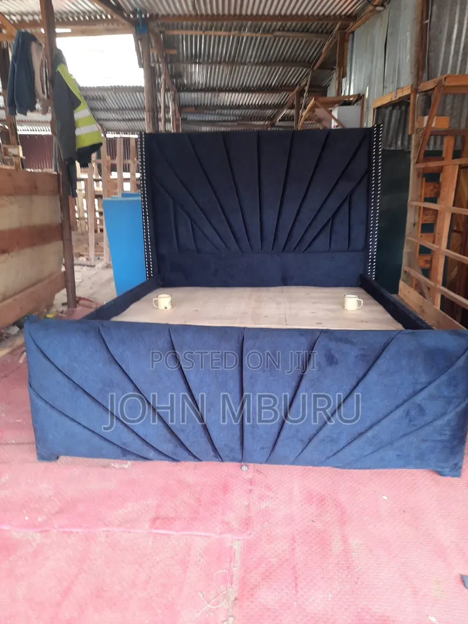 Chester Bed 5by6 Blue in Color