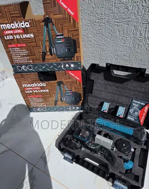 Meakida Professional 360° Green Beam Laser Level – 16 Lines