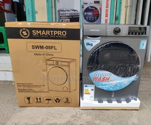 *Smartpro Washing Machine Frontload 8KG Steam Wash Front Load