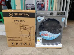 *Smartpro Washing Machine Frontload 8KG Steam Wash Front Load
