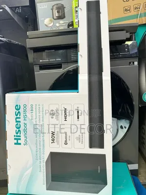 Hisense HS1800 2.1CH SoundbarWireless Subwoofer – 140W Powerful Bass