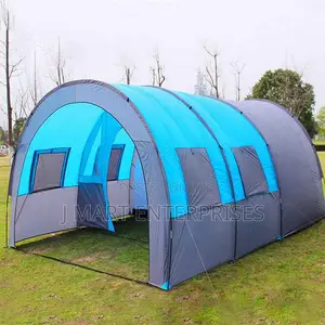 Tunnel Tent Large Family Camping Tents W/Bedroom, 5/13 People,3 in 1
