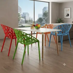 Dining Chair; Mid Backrerst Plastic Dining Chairs