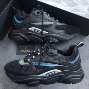 Dior B22 Reflective Black Sneakers Size 40-45