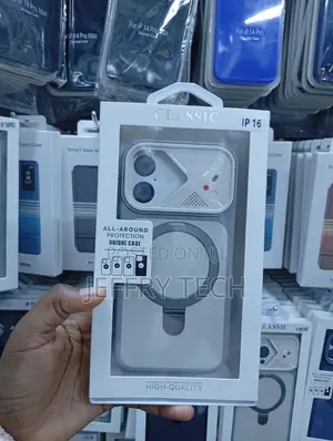 iPhone 16 2-in-1 Armor Magnetic Case With a Foldable Kickstand Ring