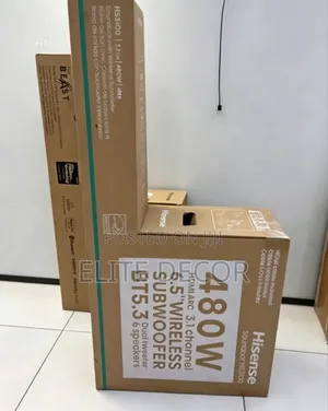 Hisense HS3100 3.1CH Soundbar Wireless Subwoofer – 480W Powerful Bass