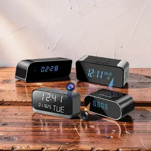 Remote Monitoring Ultra HD WiFi Alarm Table Clock Hidden Spy Camera