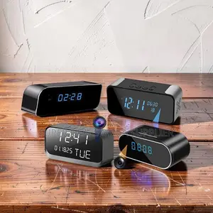 Premium Ultra HD WiFi Alarm Table Clock Hidden Spy Camera