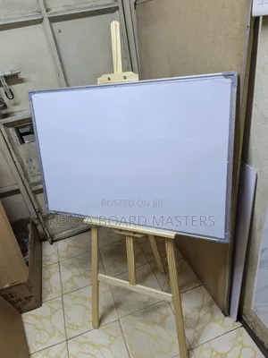 Whiteboard, Whiteboard 90*60 Cm With Tripod Wooden Stand