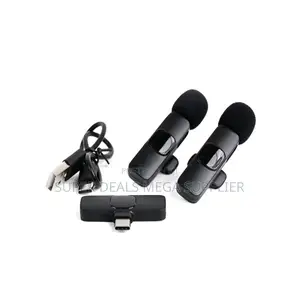 Professional Mini Lapel Lavalier Dual Wireless Microphone