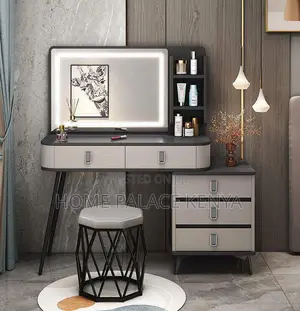 Dressing Table: Lumière Elegant LED Vanity Table With Mirror