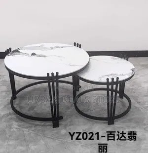 2-in-1 Executive Pure Marble Coffee Table