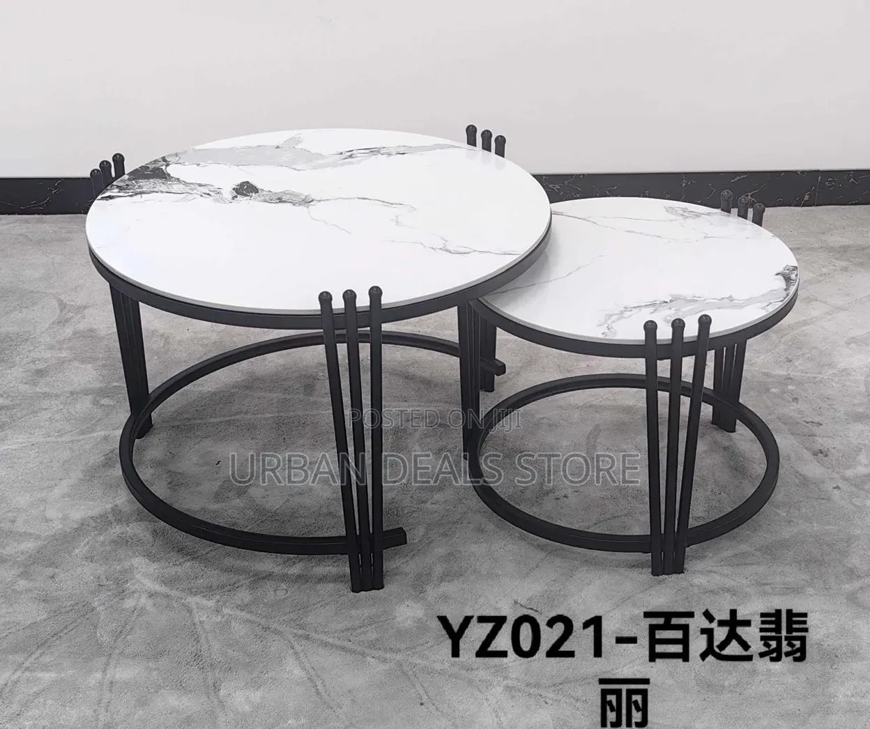 2-in-1 Executive Pure Marble Coffee Table