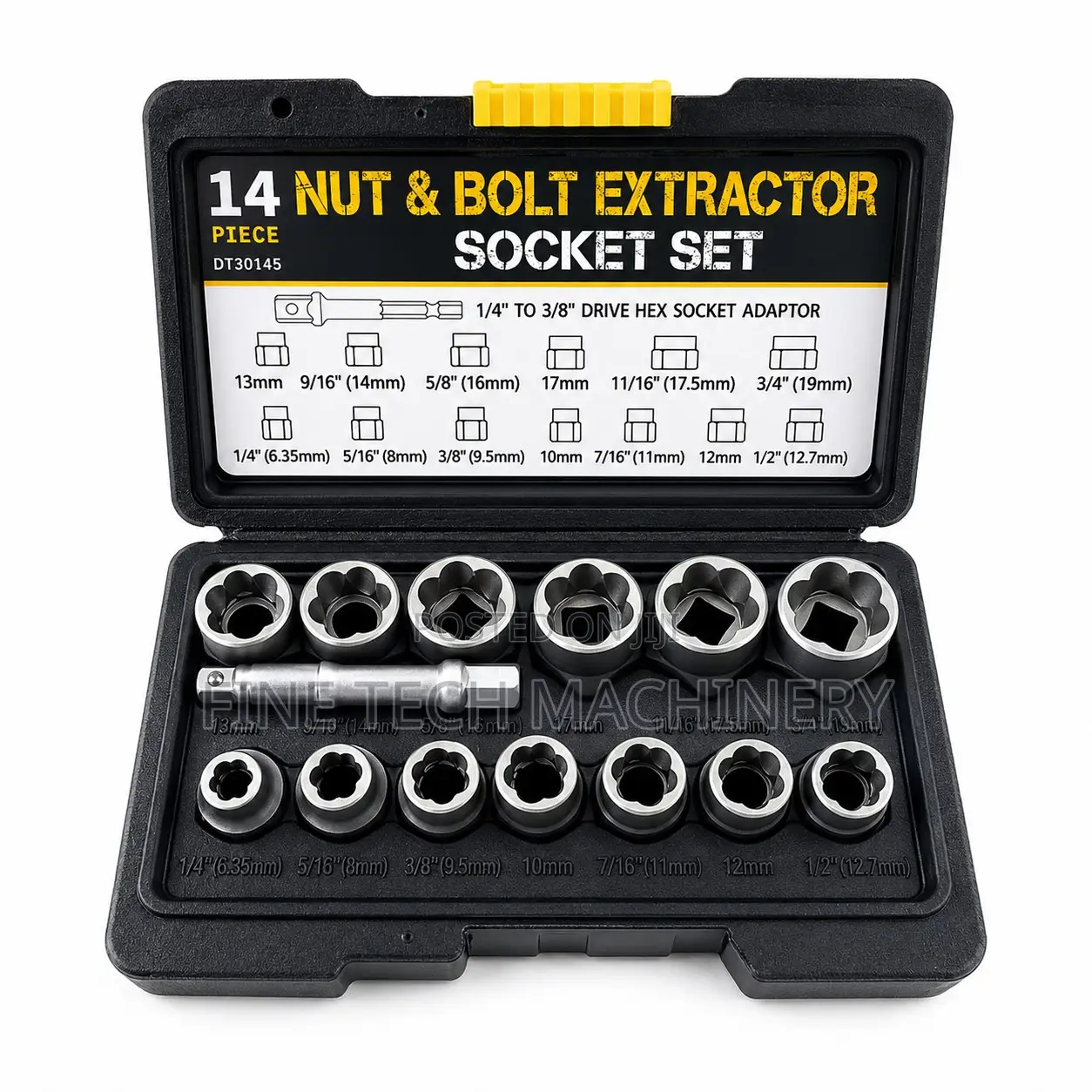 14 Nut and Bolt Extractor,socket Set